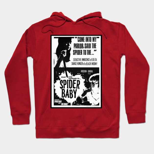 Spider Baby Hoodie by BlackAndWhiteFright